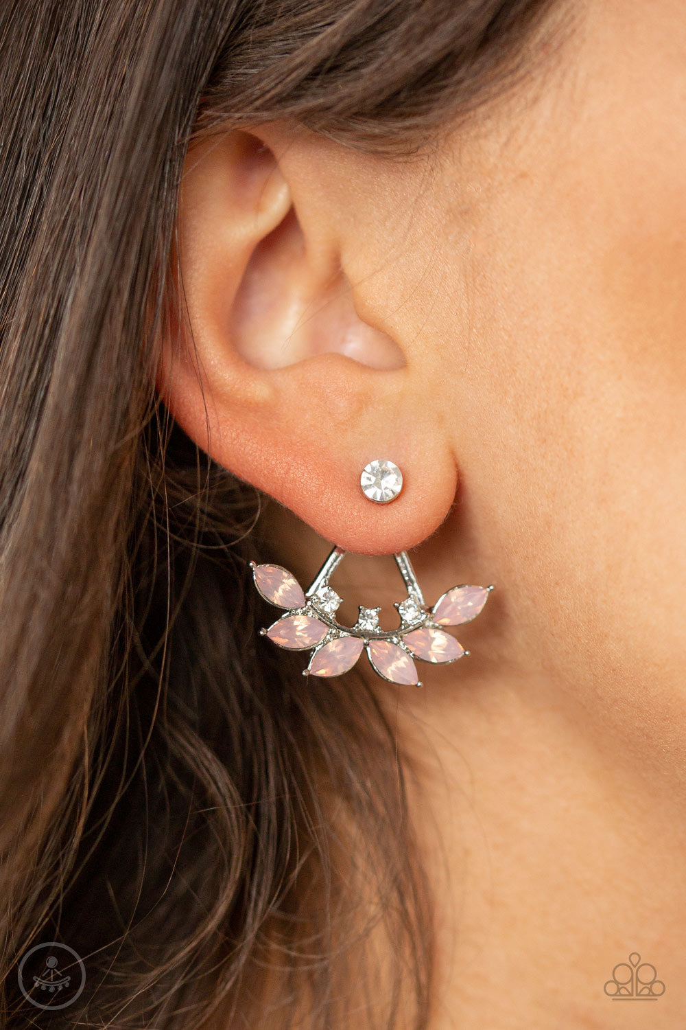 Forest Formal Pink Jacket Earring Paparazzi Accessories
