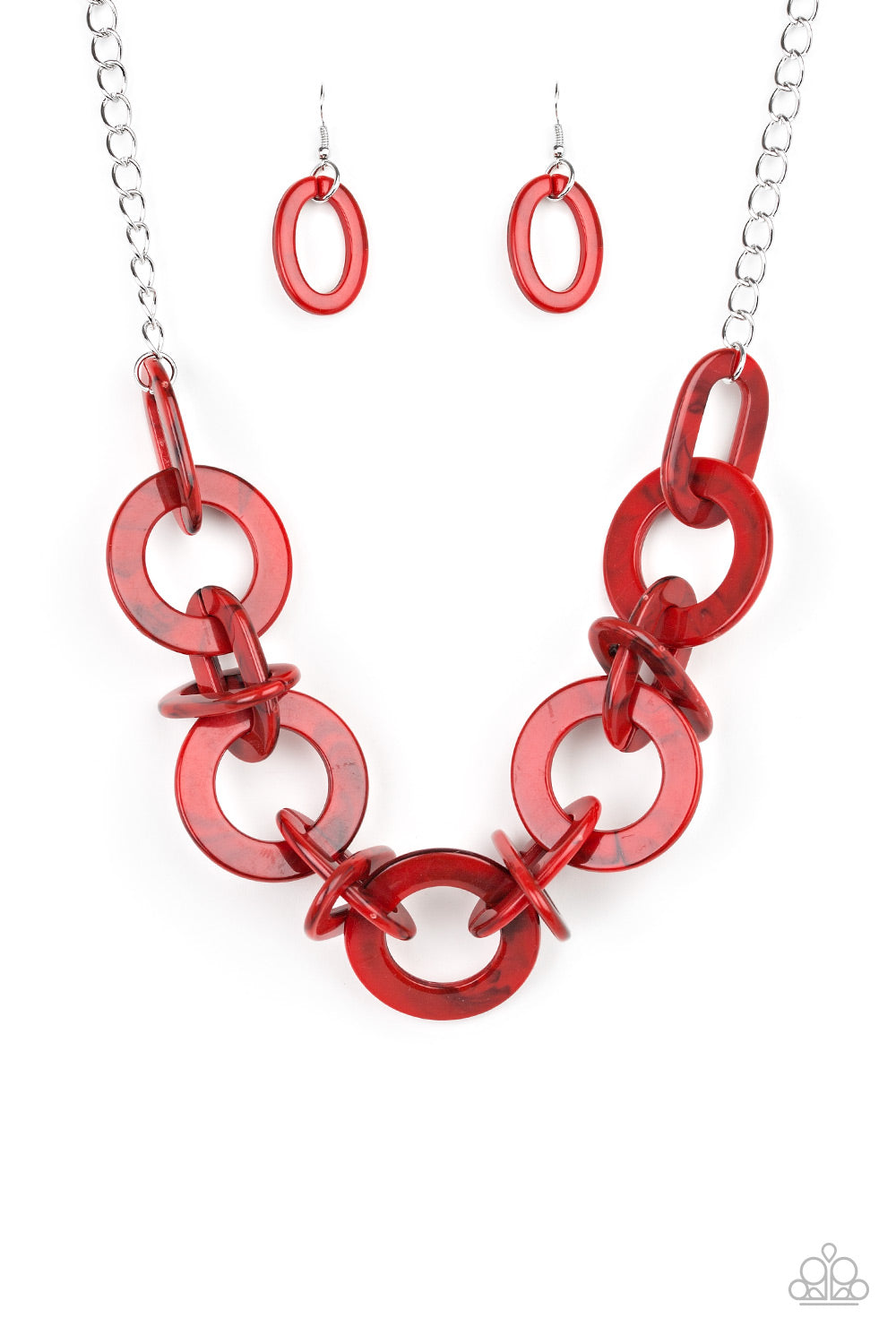 Red 2025 acrylic necklace