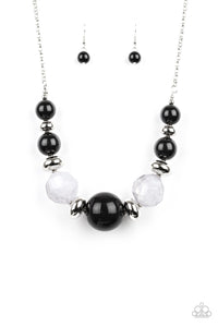 black,short necklace,Daytime Drama - Black Necklace