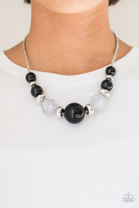 black,short necklace,Daytime Drama - Black Necklace