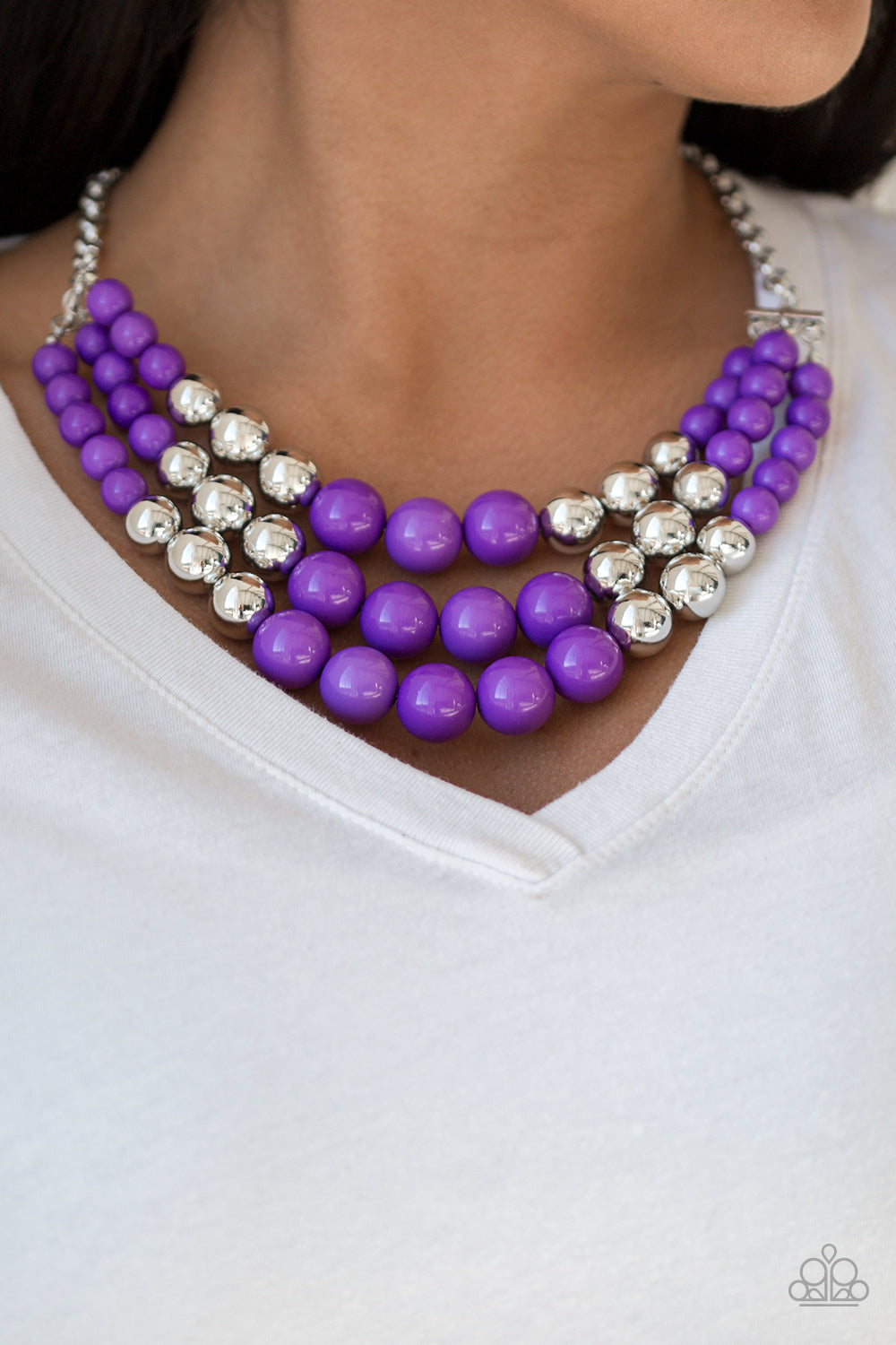 Dream Pop Purple Necklace Paparazzi Accessories
