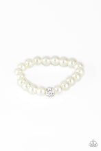 Load image into Gallery viewer, POSHing Your Luck - White Stretchy Bracelet Paparazzi Accessories