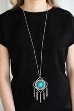 Load image into Gallery viewer, Sandstone Solstice - Blue Stone Necklace Paparazzi Accessories