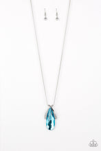 Load image into Gallery viewer, Stellar Sophistication Blue Rhinestone Necklace Paparazzi Accessories