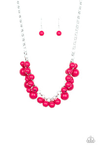 pink,short necklace,Walk This BROADWAY - Pink Necklace