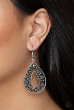 Load image into Gallery viewer, Midnight Magic Silver Earrings Paparazzi Accessories
