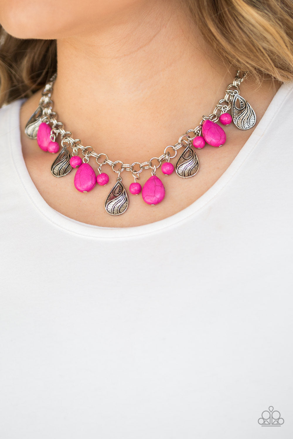 Terra Tranquility Pink Necklace Paparazzi Accessories