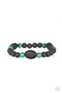 A Hundred and Zen Percent Green Lava Bracelet Paparazzi Accessories