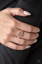 Load image into Gallery viewer, Casino CACHE - Rose Gold Ring Paparazzi Accessories