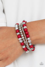 Load image into Gallery viewer, Socialize Red Bracelet Paparazzi Accessories