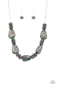 multi,turquoise,Prehistoric Fashionista Multi Necklace