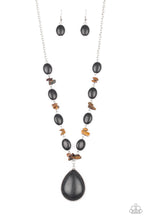 Load image into Gallery viewer, Desert Diva - Black Stone Necklace Paparazzi Accessories