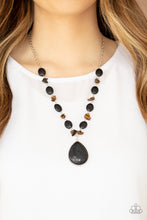 Load image into Gallery viewer, Desert Diva - Black Stone Necklace Paparazzi Accessories