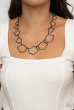 Load image into Gallery viewer, Full Frame Fashion - Black Gunmetal Necklace Paparazzi Accessories