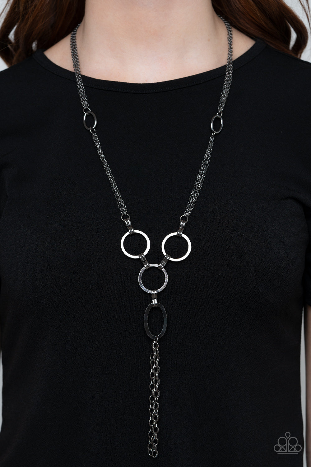 Metro Mechanics - Black Necklace Paparazzi Accessories