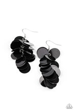 Load image into Gallery viewer, Now You SEQUIN It - Black Earrings Paparazzi Accessories