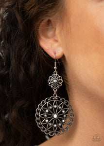 post,Beaded Brilliance - White Earrings