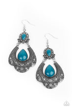 Load image into Gallery viewer, Rise and Roam - Blue Earrings Paparazzi Accessories