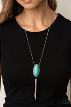 Load image into Gallery viewer, Ethereal Eden - Blue Stone Necklace Paparazzi Accessories