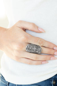 silver,Wide Back,Paisley Paradise - Silver Ring