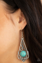 Load image into Gallery viewer, Canyon Climate - Blue Earrings Paparazzi Accessories