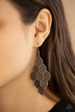 Load image into Gallery viewer, Loud and Leafy - Copper Earrings Paparazzi Accessories