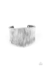 Load image into Gallery viewer, Hot Wired Wonder - Silver Cuff Bracelet Paparazzi Accessories