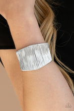 Load image into Gallery viewer, Hot Wired Wonder - Silver Cuff Bracelet Paparazzi Accessories