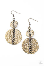 Load image into Gallery viewer, Metro Metalhead - Brass Earrings Paparazzi Accessories