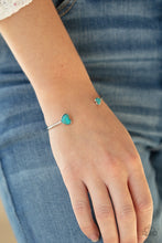 Load image into Gallery viewer, Romantically Rustic - Blue Bracelet Paparazzi Accessories