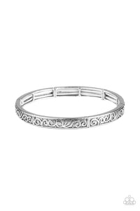 silver,stretchy,Precisely Petite - Silver Stretchy Bracelet