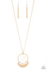 gold,long necklace,Moonlight Sailing - Gold Necklace