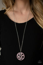 Load image into Gallery viewer, Thanks a MEDALLION - Pink Rhinestone Necklace Paparazzi Accessories