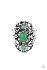 green,leaf,Wide Back,PALMS Up - Green Ring