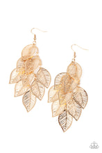 Load image into Gallery viewer, Limitlessly Leafy - Gold Earrings Paparazzi Accessories