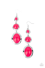 Load image into Gallery viewer, Retro Reality - Pink Earrings Paparazzi Accessories