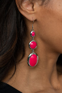 fishhook,pink,Retro Reality - Pink Earrings