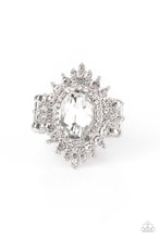 Load image into Gallery viewer, Five-Star Stunner - White Rhinestone Ring Paparazzi Accessories