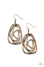 Load image into Gallery viewer, Artisan Relic - Brass Earrings Paparazzi Accessories