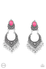 Load image into Gallery viewer, Summery Gardens - Pink Clip-On Earrings Paparazzi Accessories