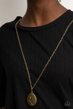 Load image into Gallery viewer, Wearable Wildflowers - Brass Necklace Paparazzi Accessories