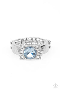 blue,Dainty Back,rhinestones,Skinny Back,Wide Back,ROYAL Till The End - Blue Ring