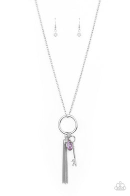 Unlock Your Sparkle - Purple Necklace Paparazzi Accessories