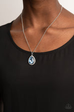 Load image into Gallery viewer, Duchess Decorum - Blue Rhinestone Necklace Paparazzi Accessories