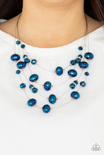 Load image into Gallery viewer, Cosmic Real Estate - Blue Necklace Paparazzi Accessories