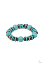 Load image into Gallery viewer, Rustic Rival - Copper Stone Stretchy Bracelet Paparazzi Accessories