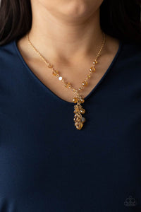 gold,short necklace,Cosmic Charisma - Gold Necklace