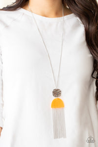 long necklace,orange,Color Me Neon - Orange Necklace