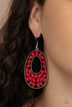 Load image into Gallery viewer, Beaded Shores - Red Earrings Paparazzi Accessories