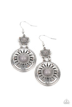 Load image into Gallery viewer, Temple of The Sun - Silver Earrings Paparazzi Accessories